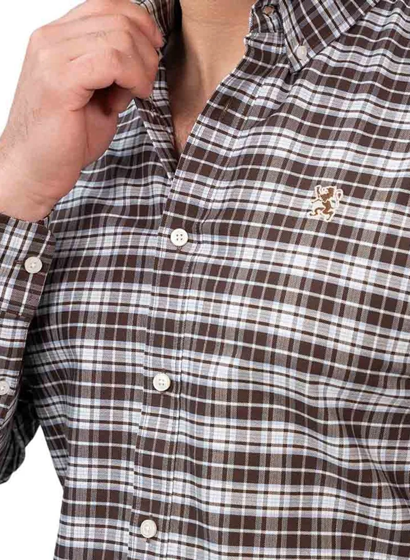 GIORDANO Men's Oxford Long Sleeve Shirt