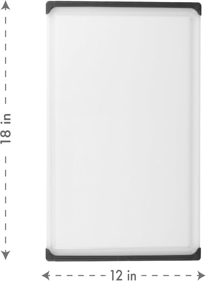 ديكساس لوح تقطيع ديكساس غير قابل للانزلاق، مقاس 12 بوصة × 18 بوصة، لون طبيعي/رمادي - Image 3