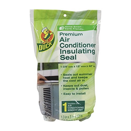 Duck Brand Premium Window Air Conditioner Insulating Foam Seal, 1.3-Inch x 0.5-Inch x 42-Inch, 1-Pack, 282088 - Image 1