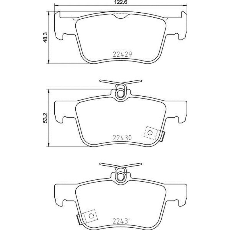 BREMBO P 28 089 Brake Pad - Image 2