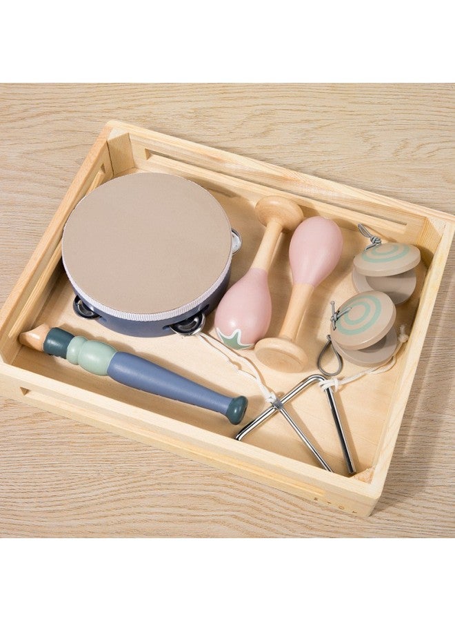 Export To Denmark Children's Wooden Percussion Instruments Toys Kindergarten Orff Music Teaching Aware-Color:2 Wooden Boxes Orff Musical Instruments 0.96kg  - Image 1