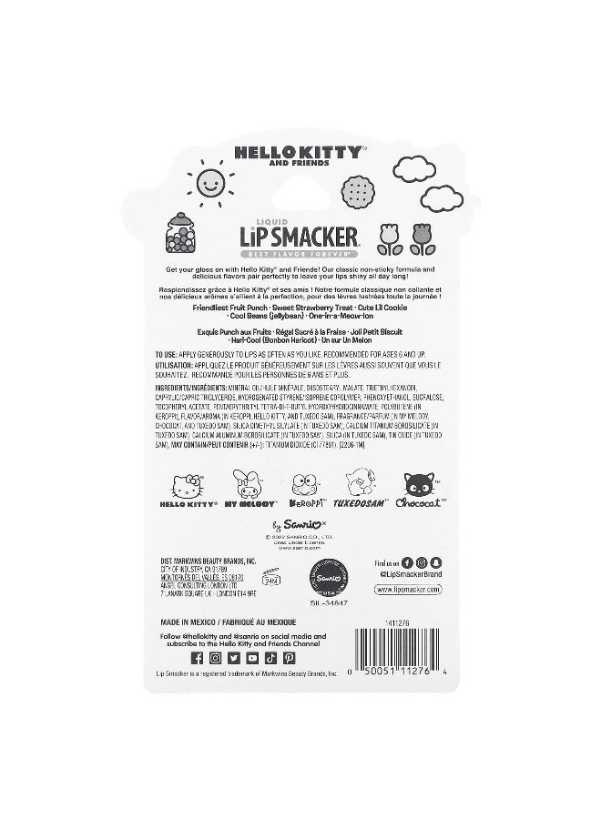 LIPSMACKER Lip Smacker, Hello Kitty And Friends, Liquid Lip Gloss, Best Flavor Forever, 5 Pack, 0.45 fl oz (14 ml) - Image 3