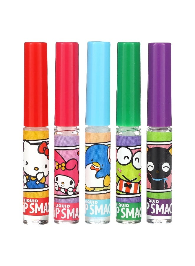 LIPSMACKER Lip Smacker, Hello Kitty And Friends, Liquid Lip Gloss, Best Flavor Forever, 5 Pack, 0.45 fl oz (14 ml) - Image 1