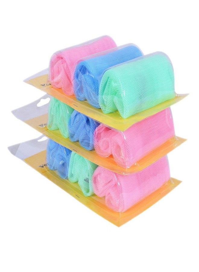 Safeway Nylon Vegetable and Fruit Bag with Zip and Hook, 34x26cm, Multicolour- Pack of 9 - Image 1
