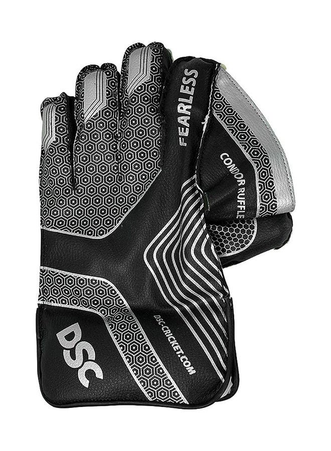DSC Condor Ruffle Leather Cricket Wicket Keeping Gloves | High-Grip Wicket Keeper Gloves | Superior Catching & Flexibility | Comfortable & Durable Design - Image 3