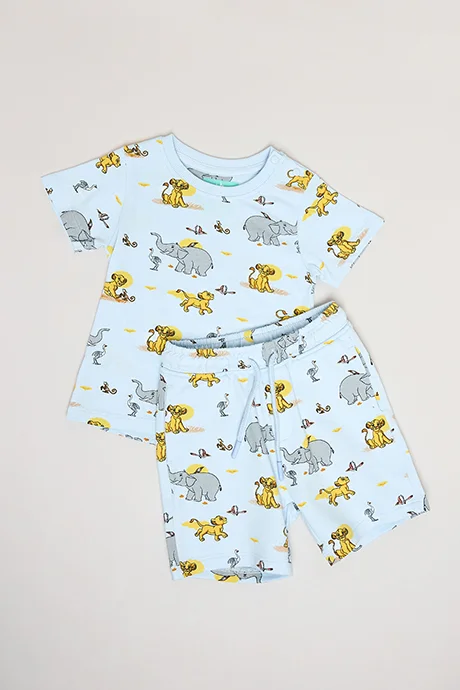 R&B Printed T-Shirt and Shorts Set