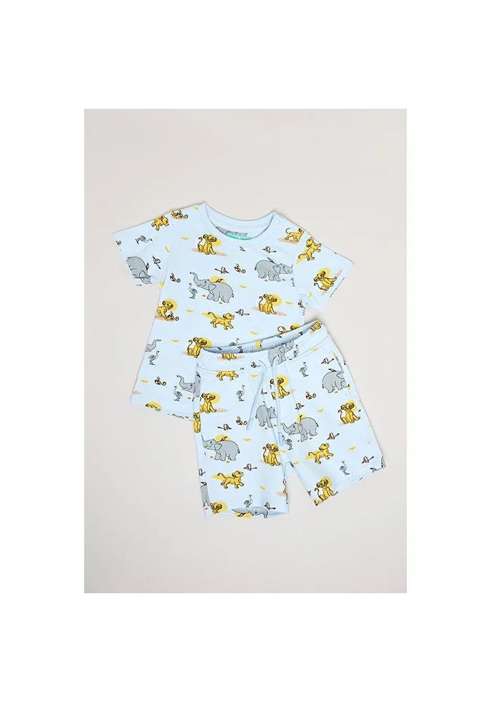 أر أند بي Printed T-Shirt and Shorts Set