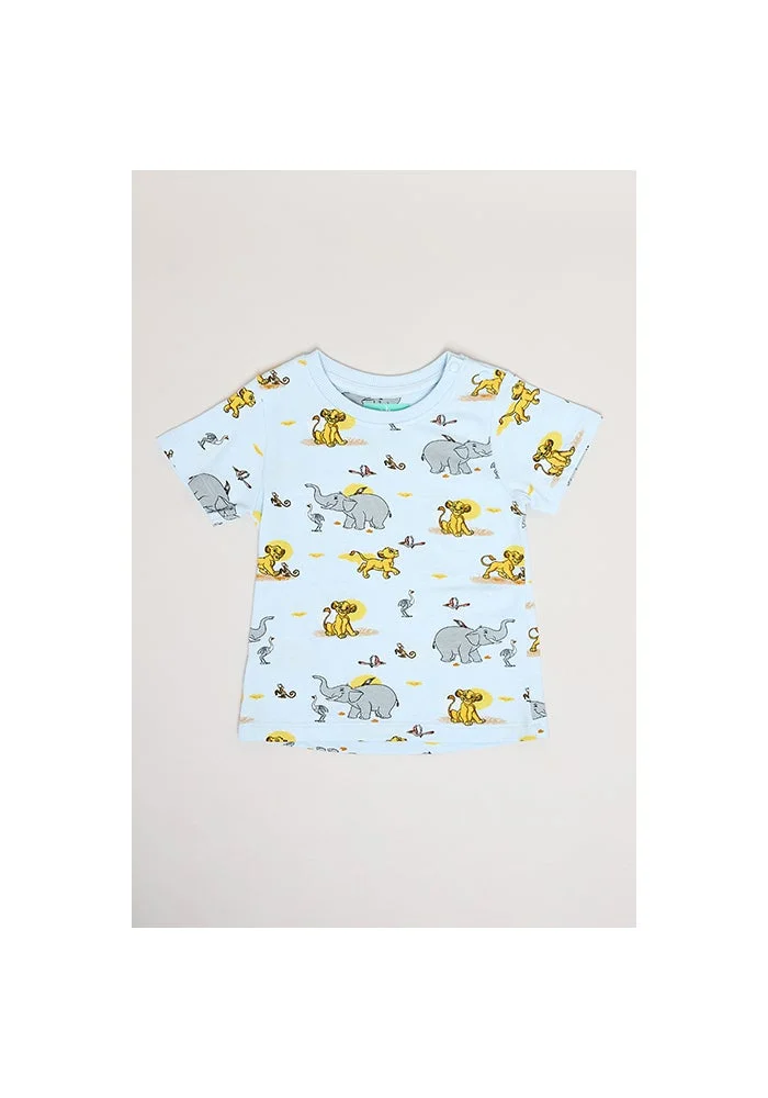 أر أند بي Printed T-Shirt and Shorts Set
