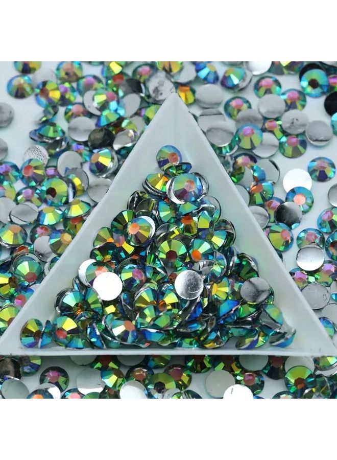 Resin Flat Back Rhinestones Black AB 5mm 1500pcs For Nail Art Clothing Handmade DIY Crafts - Image 4
