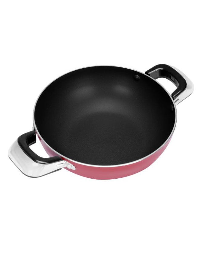 Royalford 22Cm Wokpan With Glass Lid 3 Layer Non-Stick Coating 22X7Cm Multi Color Multi Color - Image 4