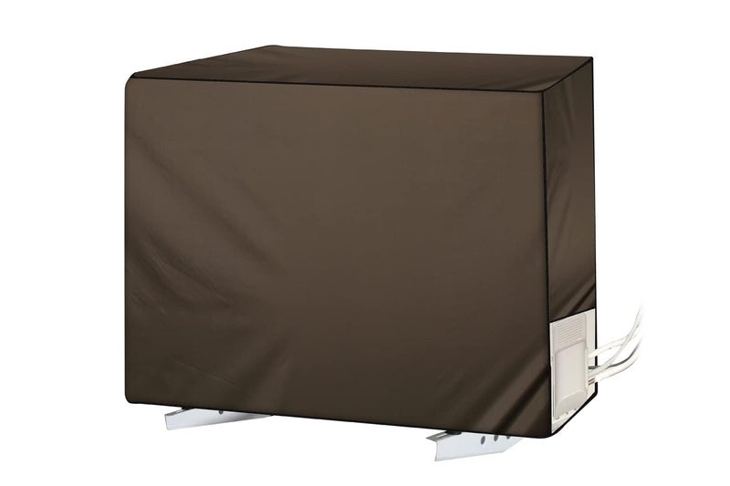 Da Anushi Split AC Cover Outdoor Unit for 1.5 Ton Capacity AC, All Weather Cover/Dustproof/Water Resistant (Maroon, Brown) - Image 2