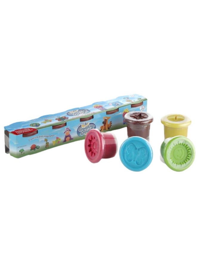 Kids Mandi Kids Mandi 100 g Dough Compound 5 Pcs Case of Colors, Non-Toxic, Assorted, Ages 2 and up, Multicolor  - Image 1