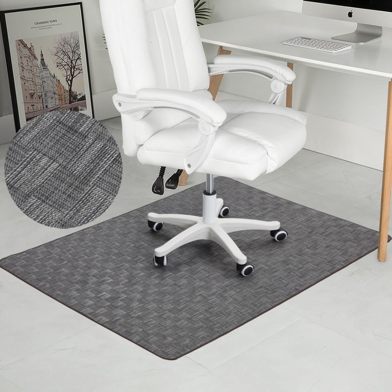 RccugmatS Chair Mat for Hardwood Tile Floor 36 x 48 Heavy Duty Office Chair Mat for Rolling Chairs Anti Slip NonCurve Floor Protector for Home Office Gray Square