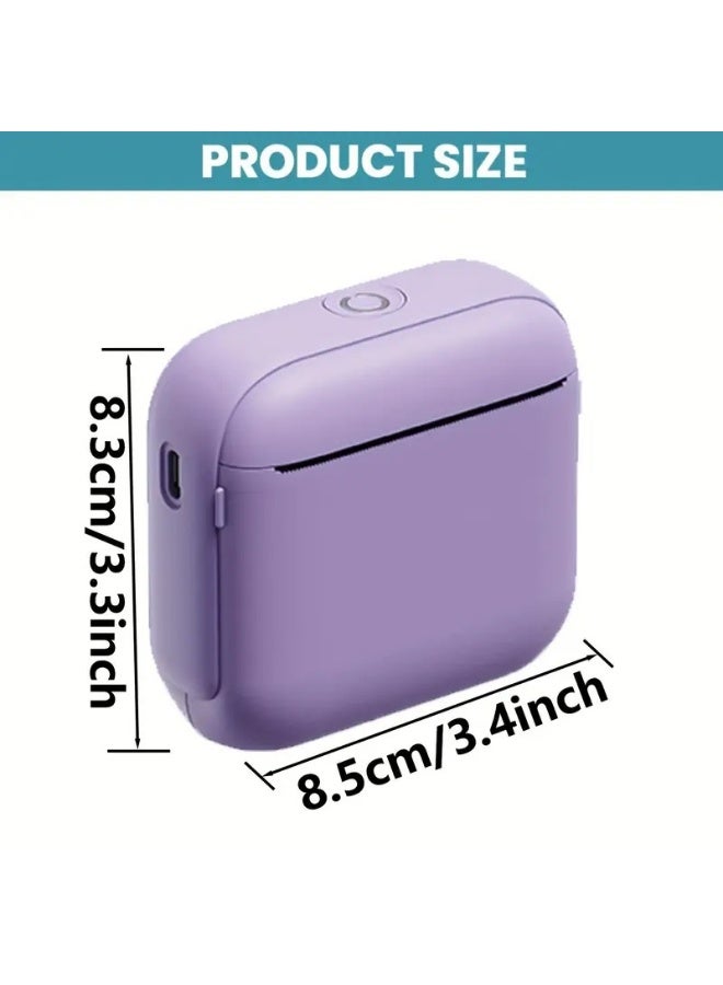 طابعة صغيرة، طابعة ورق حراري، طابعة جيب، طباعة فورية، لاسلكية، متوافقة مع أجهزة IOS / Android، تستخدم لملصقات الصور، المذكرات، أوراق الاختبارات، الإجابات الخاطئة، المجوهرات، ملصقات النقش، الرسومات، عيد الهالوين، عيد الشكر، رمضان، الدراسة، اليوميات، هدايا عيد الميلاد - Image 3