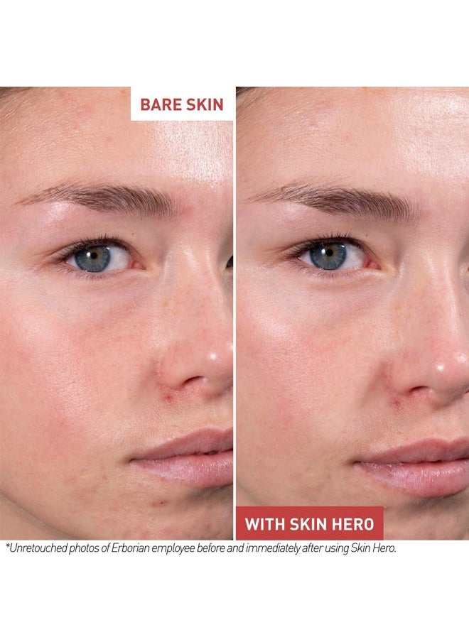 erborian Skin Hero with White Ginseng, Facial Concealer and Makeup Primer - Non-Tinted Bare Skin Perfecting Face Moisturizer Smooths, Blurs & Illuminates Skin - Silicone Free Korean Skincare  - Image 4