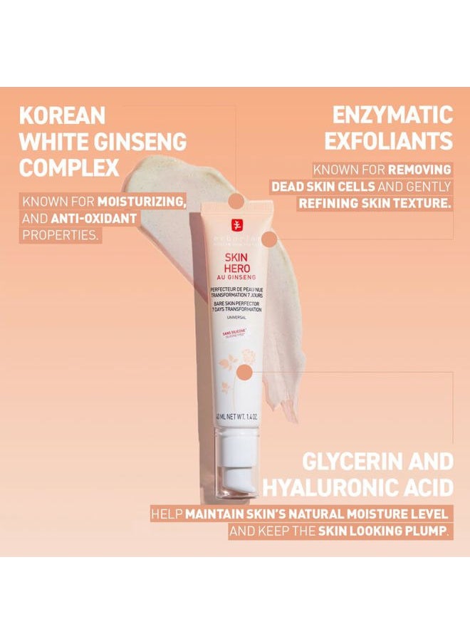 erborian Skin Hero with White Ginseng, Facial Concealer and Makeup Primer - Non-Tinted Bare Skin Perfecting Face Moisturizer Smooths, Blurs & Illuminates Skin - Silicone Free Korean Skincare  - Image 5