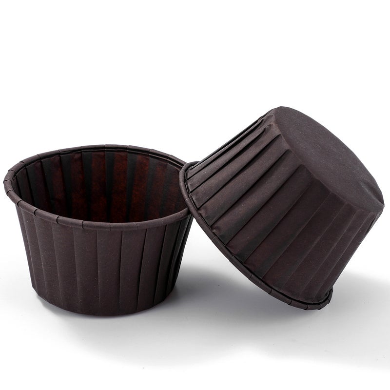 50 Colorfulful Rolled Edge Cake Cups, Gold Double-Sided Aluminized Baking Cups, High Temperature Resistant Silver Rolled Muffin Cups - Image 1
