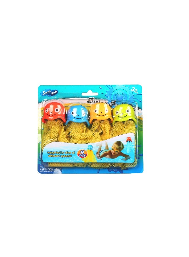 MONDO Diving Jellyfish Toys 4 Pieces - Image 1