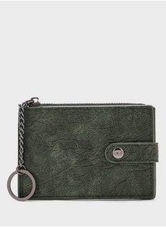 Bi-Fold Wallet With Attached Key Chain
