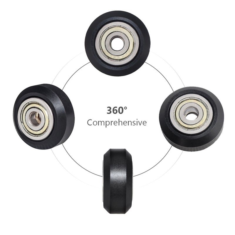6pcs 3D Printer Parts POM Pulley Wheel 625zz Idler Pulley Gear Passive Round Wheel Compatible with Creality Ender 3 CR-10 CR-10S - Image 2
