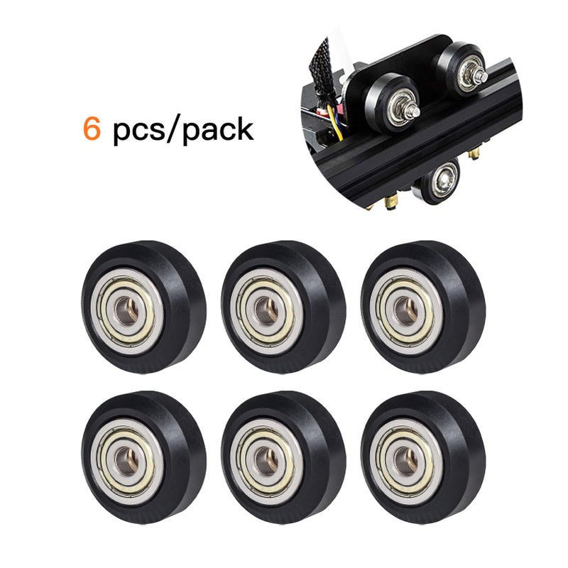 6pcs 3D Printer Parts POM Pulley Wheel 625zz Idler Pulley Gear Passive Round Wheel Compatible with Creality Ender 3 CR-10 CR-10S - Image 4
