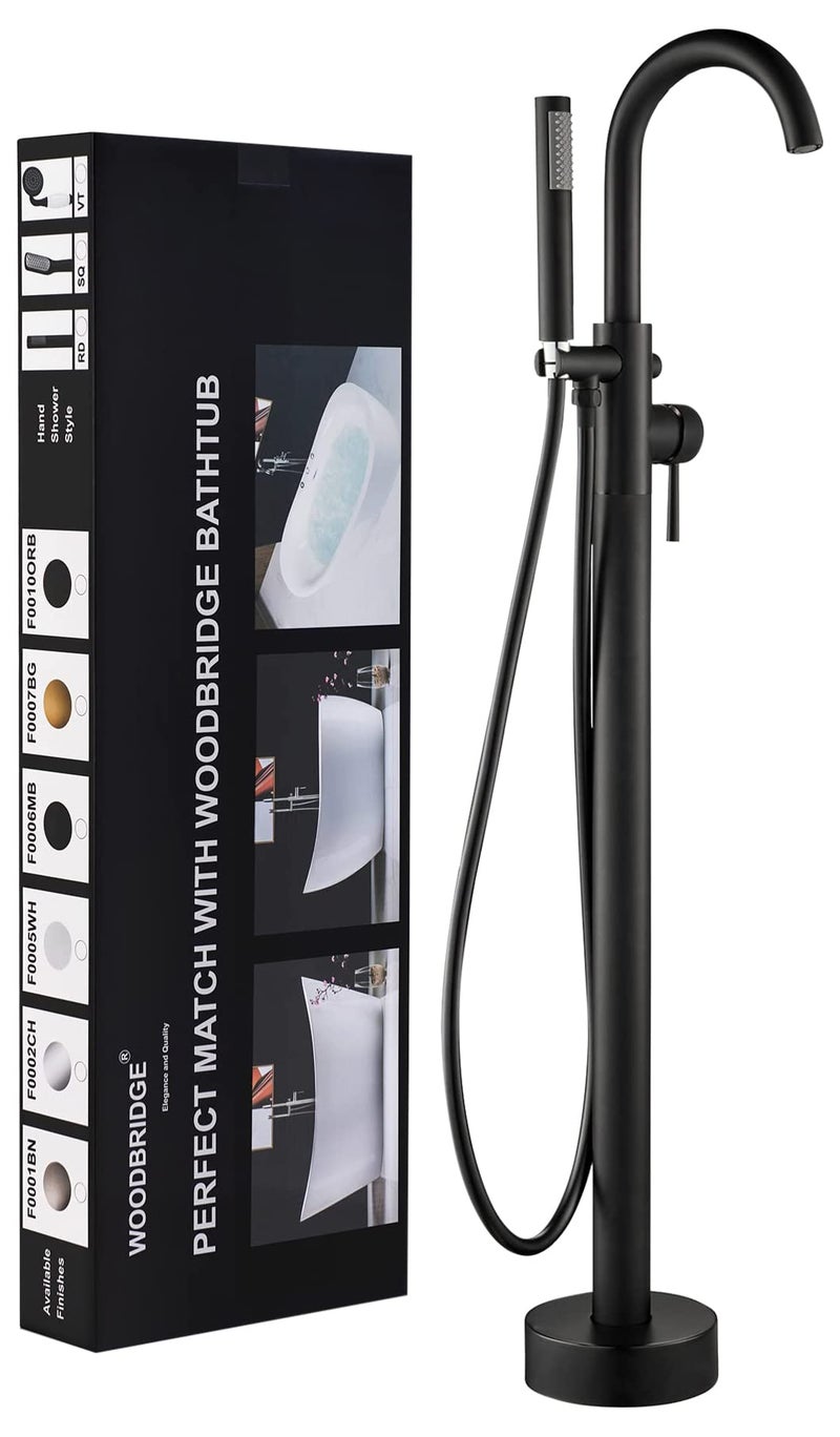 WOODBRIDGE F0006 MBRD Faucet, (L) 10 3/4" x (W) 6-1/4" x (H) 43-7/8, Matte Black - Image 1