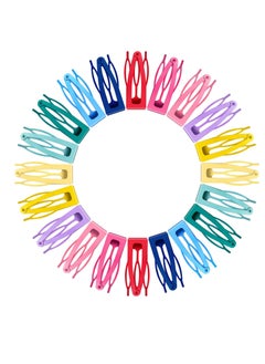 Geosar Geosar 40 Pieces Hair Clips, Metal Hair Barrettes for Women, Snap Clips Double Hair Clip Pins, Hair Accessories for Girls, Candy Color  - Image 1