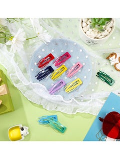 Geosar Geosar 40 Pieces Hair Clips, Metal Hair Barrettes for Women, Snap Clips Double Hair Clip Pins, Hair Accessories for Girls, Candy Color  - Image 3