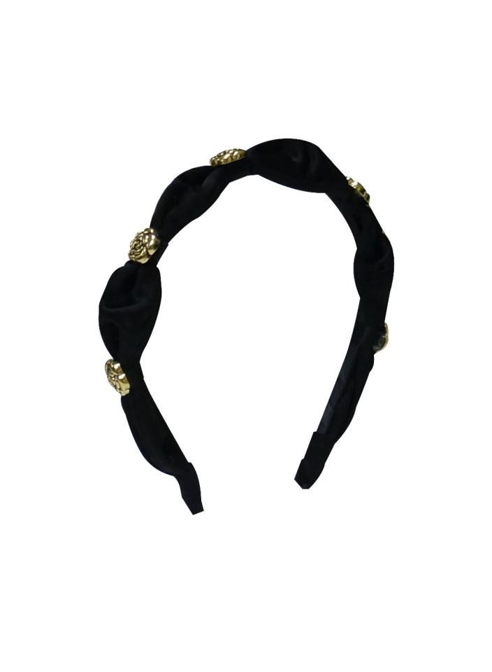 Alissa 1Pc Headband for Women's Hair Band for Ladies Hair Accessory Styling Hair Bands Black - Image 1