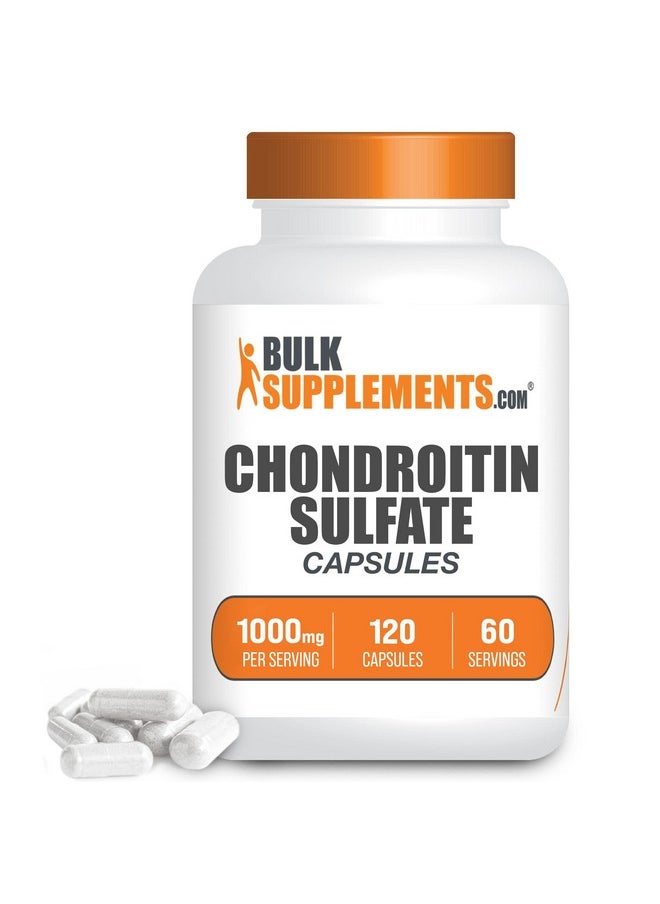BULKSUPPLEMENTS.COM - Chondroitin Sulfate Capsules Joint Support Supplement Ligament And Tendon Supplements Bone Strength Supplements 60 Day Supply 2 Months 120 Capsules - Image 1