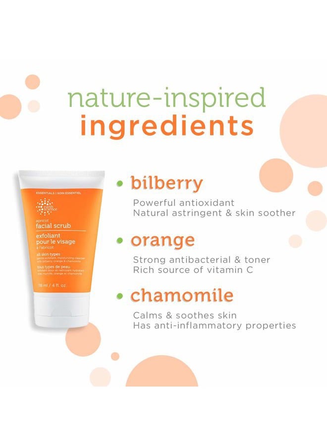 Earth Science EARTH SCIENCE - Apricot Gentle Exfoliating Facial Scrub for All Skin Types (4 oz.) - Image 3