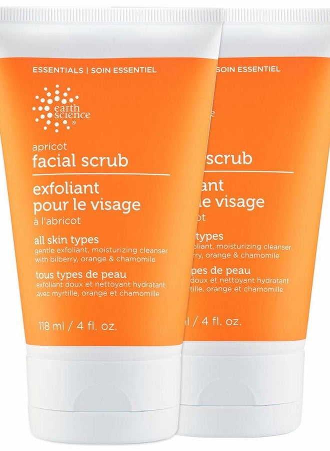 Earth Science EARTH SCIENCE - Apricot Gentle Exfoliating Facial Scrub for All Skin Types (4 oz.) - Image 1