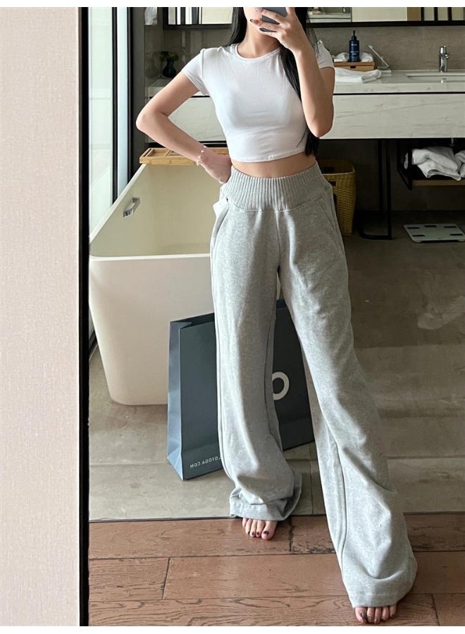 ألو يوغا سروال رياضي Alo بأكمام مصطنعة للخريف والشتاء، سميك ومباشر - Image 4