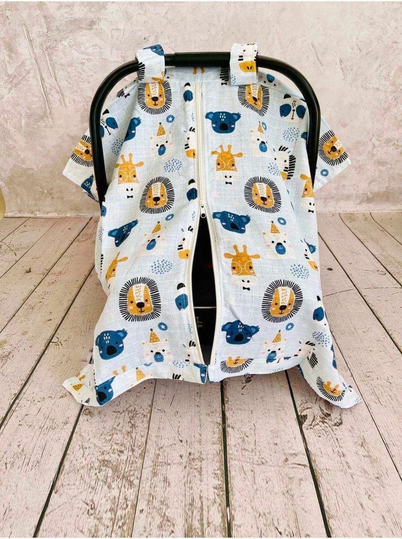 جونييروس Lovely Friend Muslin Stroller Cover with Zipper