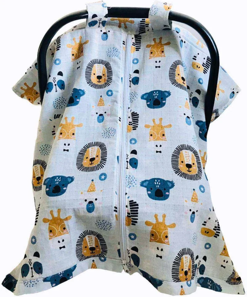 جونييروس Lovely Friend Muslin Stroller Cover with Zipper