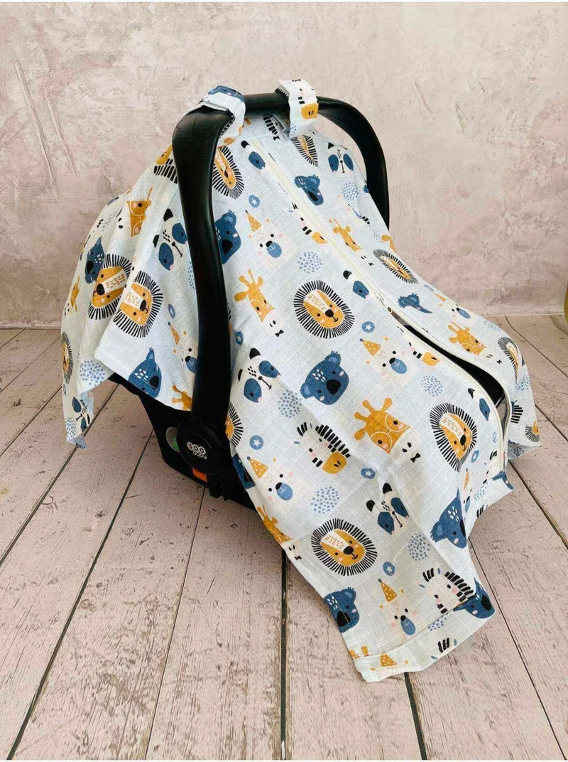 جونييروس Lovely Friend Muslin Stroller Cover with Zipper