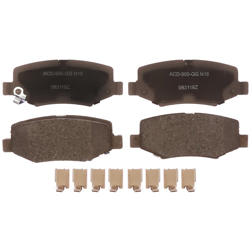 ACDelco Silver 14D1274CHF1 Ceramic Rear Disc Brake Pad Set