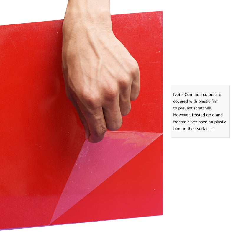 XLNT TECH مواد نقش XLNT TECH فارغة من البلاستيك ABS مزدوج اللون، أحمر/أبيض (7" × 11" × .040"، 12 قطعة) لعلامات داخلية، شارات. - Image 2