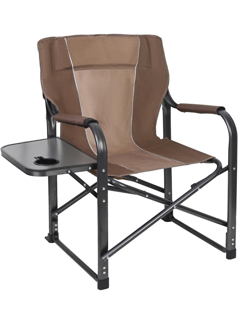 GO2CAMPS Premium Heavy-Duty Director Camping Chair with Foldable Side Table | Built-In Cup Holder Outdoor Chair for Camping, Hiking, Picnic, Fishing, Beach, Tailgating and Backyard Lounging and Events - Image 4