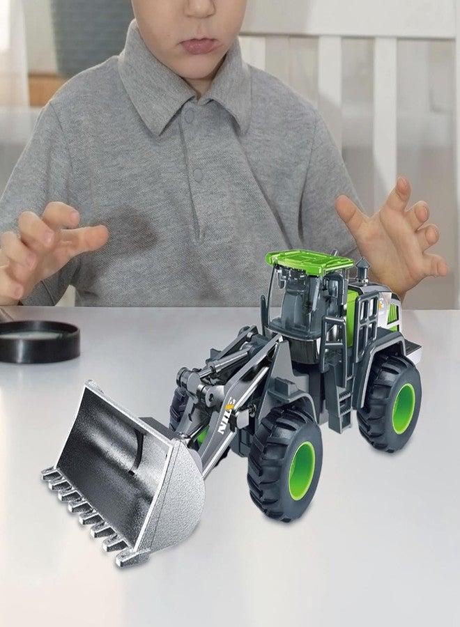 ISTOSY Unbreakable Alloy Head Engineering Vehicle Inertial Bulldozer for Kids Boys Friction Powered Excavator Construction Truck Toy Set with Realistic Shape Models - Image 4