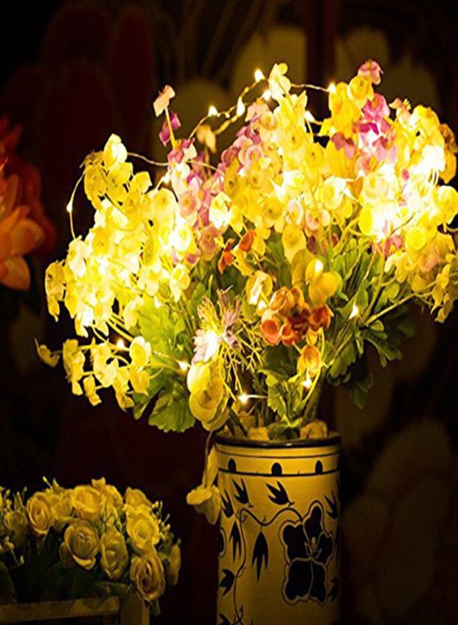 ماركة غير محددة 2 متر/6.6 قدم مع 20 مصباح LED خرافي من الأسلاك النحاسية سلسلة ضوء LED أضواء القمر لعيد الميلاد وحفلات الزفاف  - Image 5