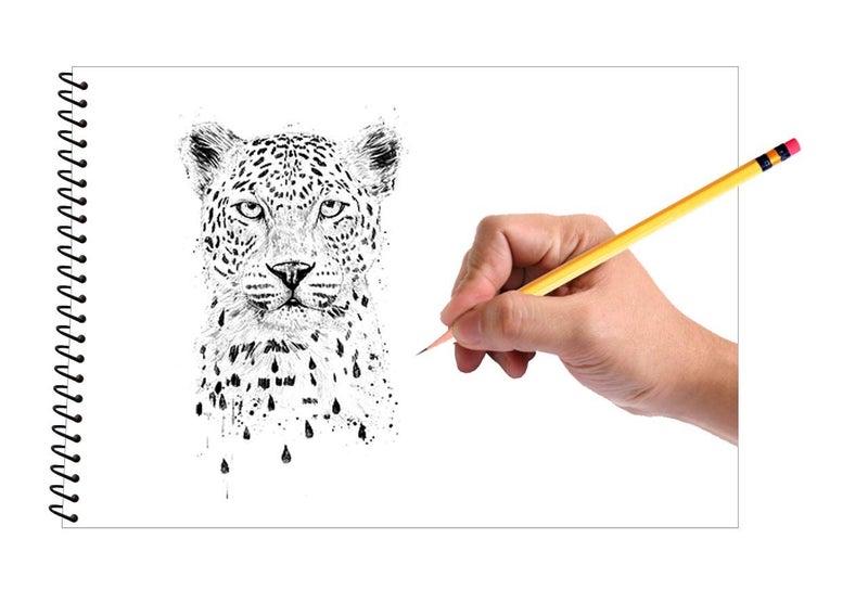 JUST RIDER "8x10" Premium Sketch Book, Spiral Binding Drawing Book 130 GSM 64 Pages Acid-Free Drawing Paper, Ideal for Kids, Teens & Adults - Image 4