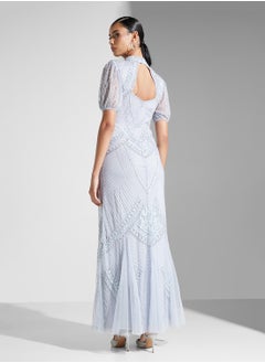 Amelia Rose Embellished Tiered Dress  - Image 2