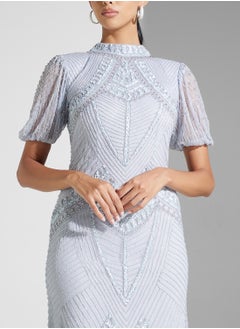 Amelia Rose Embellished Tiered Dress  - Image 3