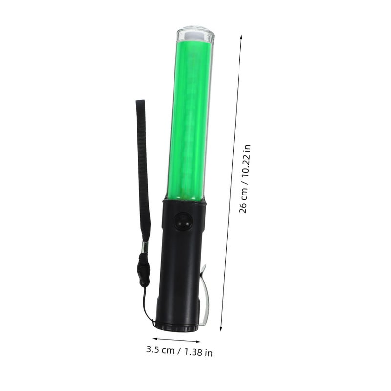عصا الأونونا المضيئة LED للتحكم في المرور والحفلات والطوارئ، قابلة لإعادة الاستخدام، تصميم قوي وآمن، لون أخضر - Image 3