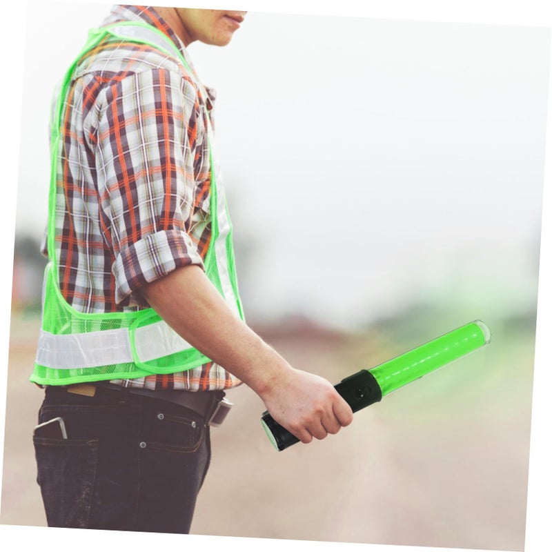 عصا الأونونا المضيئة LED للتحكم في المرور والحفلات والطوارئ، قابلة لإعادة الاستخدام، تصميم قوي وآمن، لون أخضر - Image 5