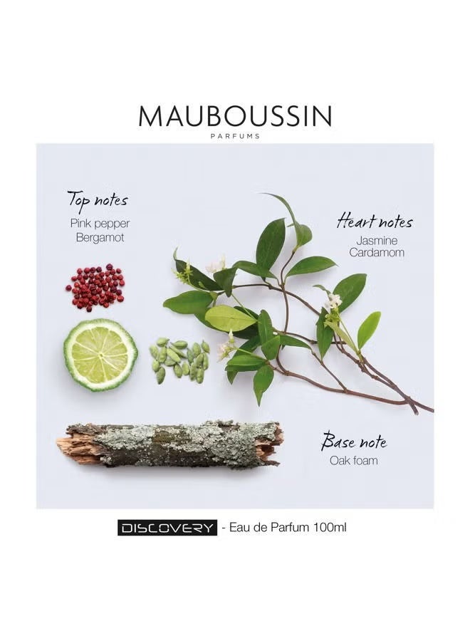 MAUBOUSSIN Discovery 100ml (3.3 Fl Oz) - Eau de Parfum for Men - Woody, Aromatic & Citrus Scents - Image 3