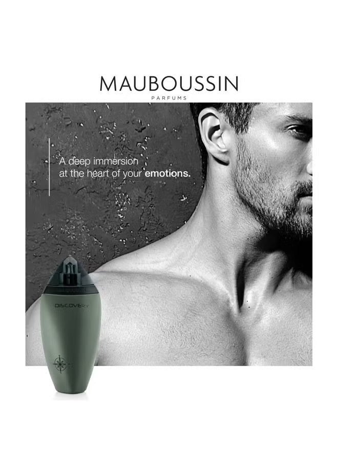 MAUBOUSSIN Discovery 100ml (3.3 Fl Oz) - Eau de Parfum for Men - Woody, Aromatic & Citrus Scents - Image 4