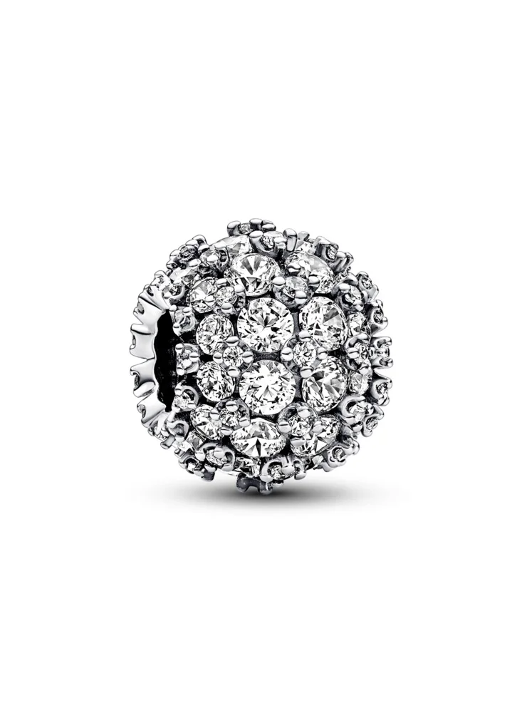 PANDORA Sparkling Pavé Round Charm