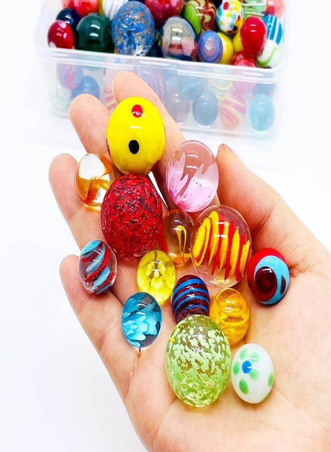 Miutrue 100 Assorted Marbles Bulk Cheap for Kids Ages 4-8-12 Play Marbles Physical Therapy Glow in The Dark Glass Marbles - Image 4